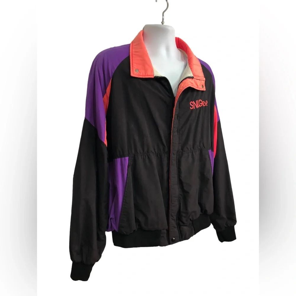 Rare! Vintage 80’s 90’s SNUG TOP Promo Jacket Dunbrooke USA Zip Coat 2XL